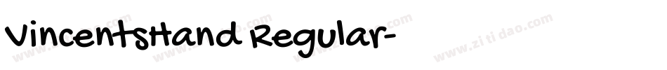 VincentsHand Regular字体转换